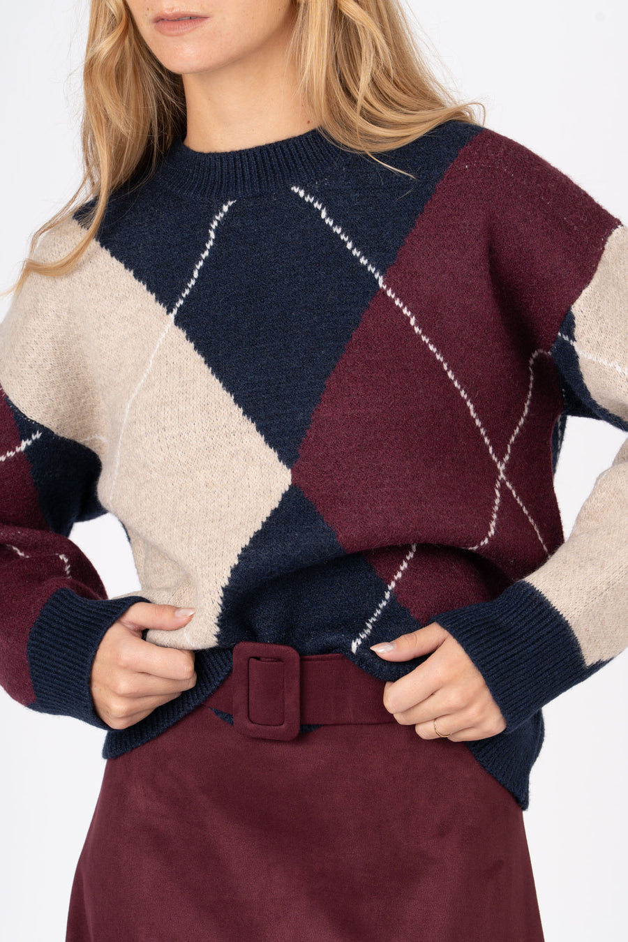 Camisola Losango azul ref:cmxp274