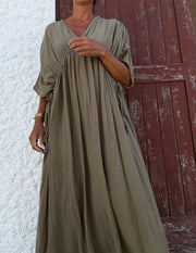 Kaftan Trança Caqui