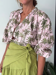 Blusa Estampada Rosa