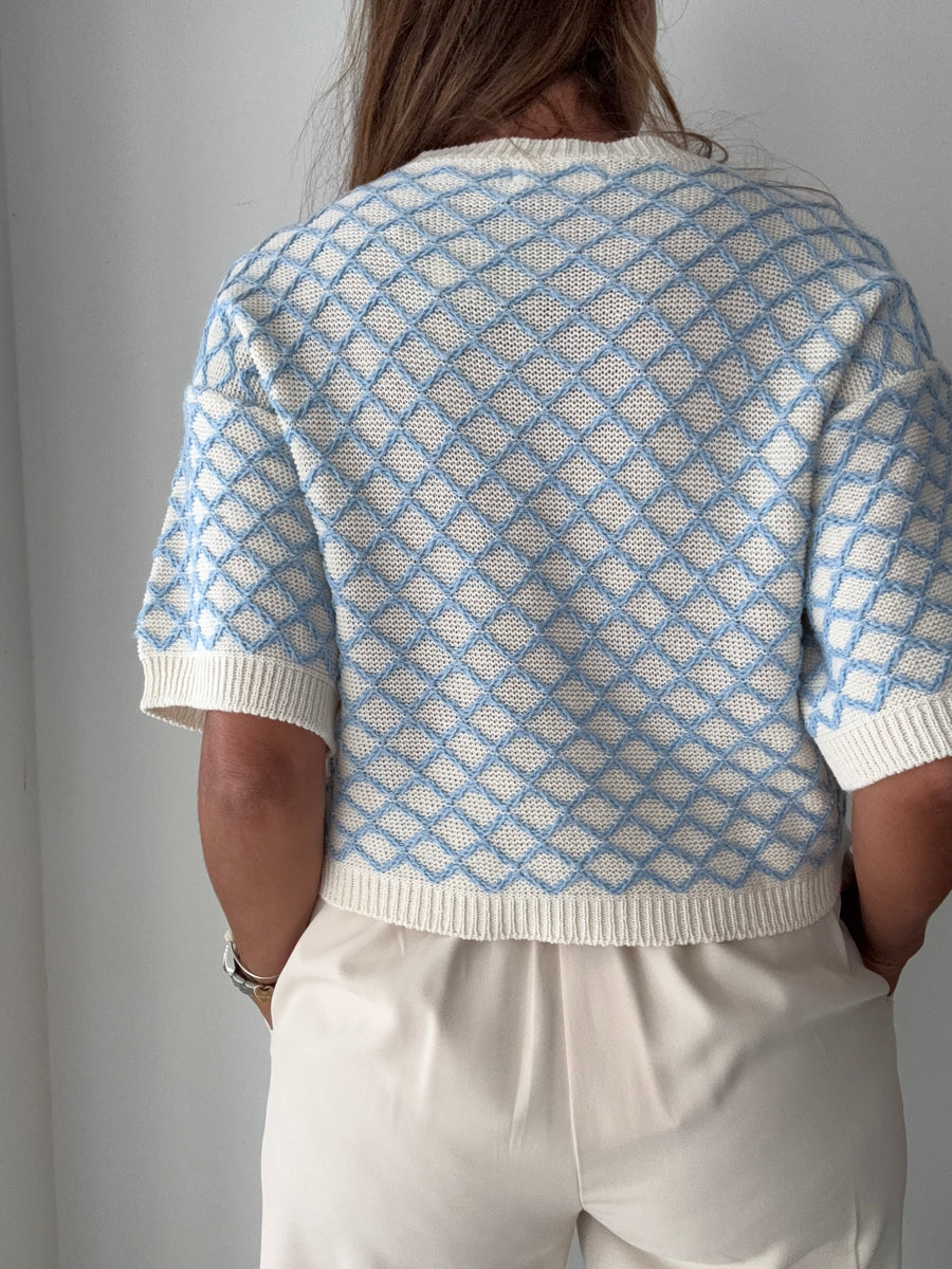 Camisola 3/4 azul