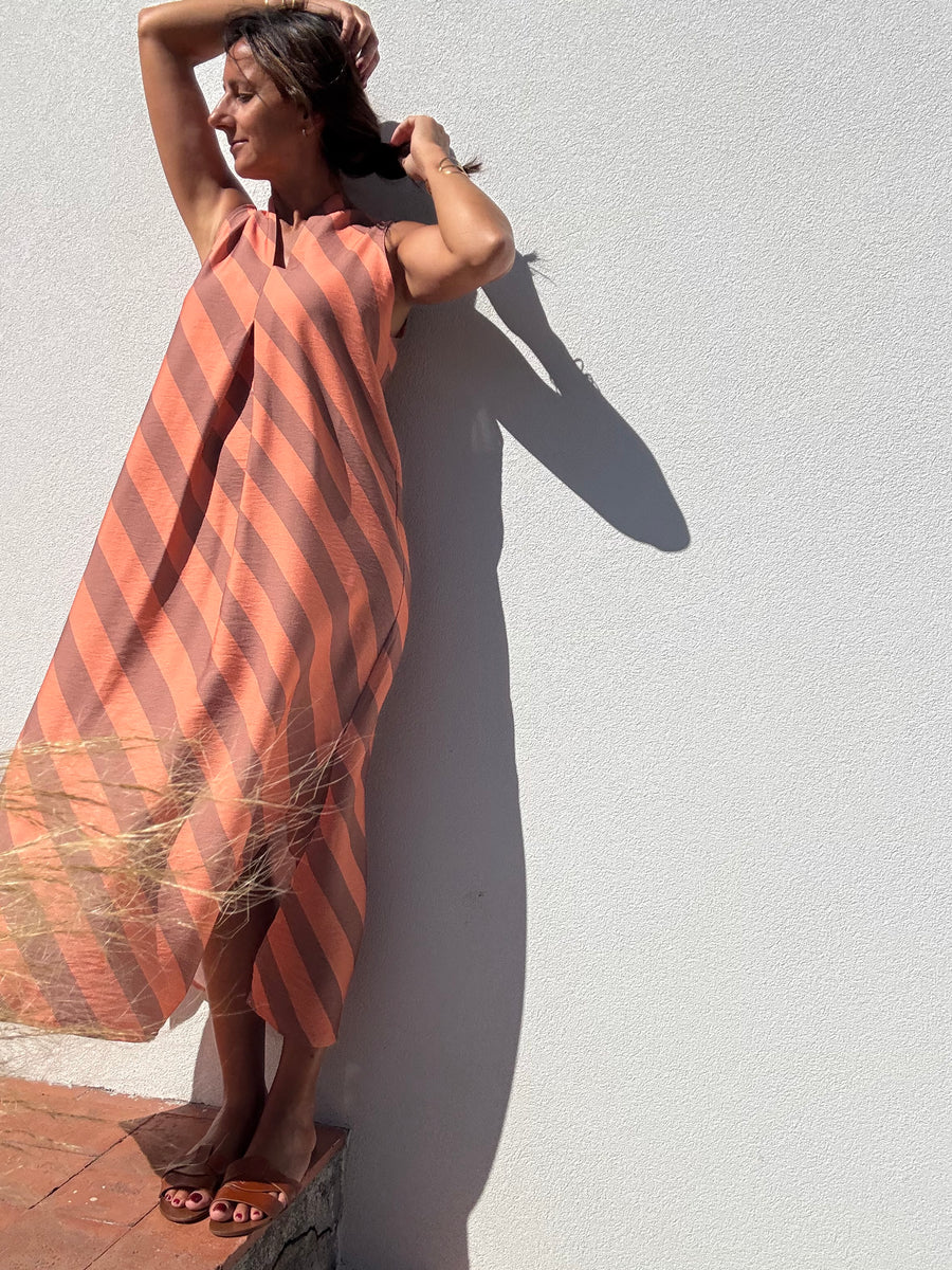 Vestido Risca solta Pêssego