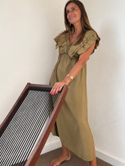 Vestido Siena oliva