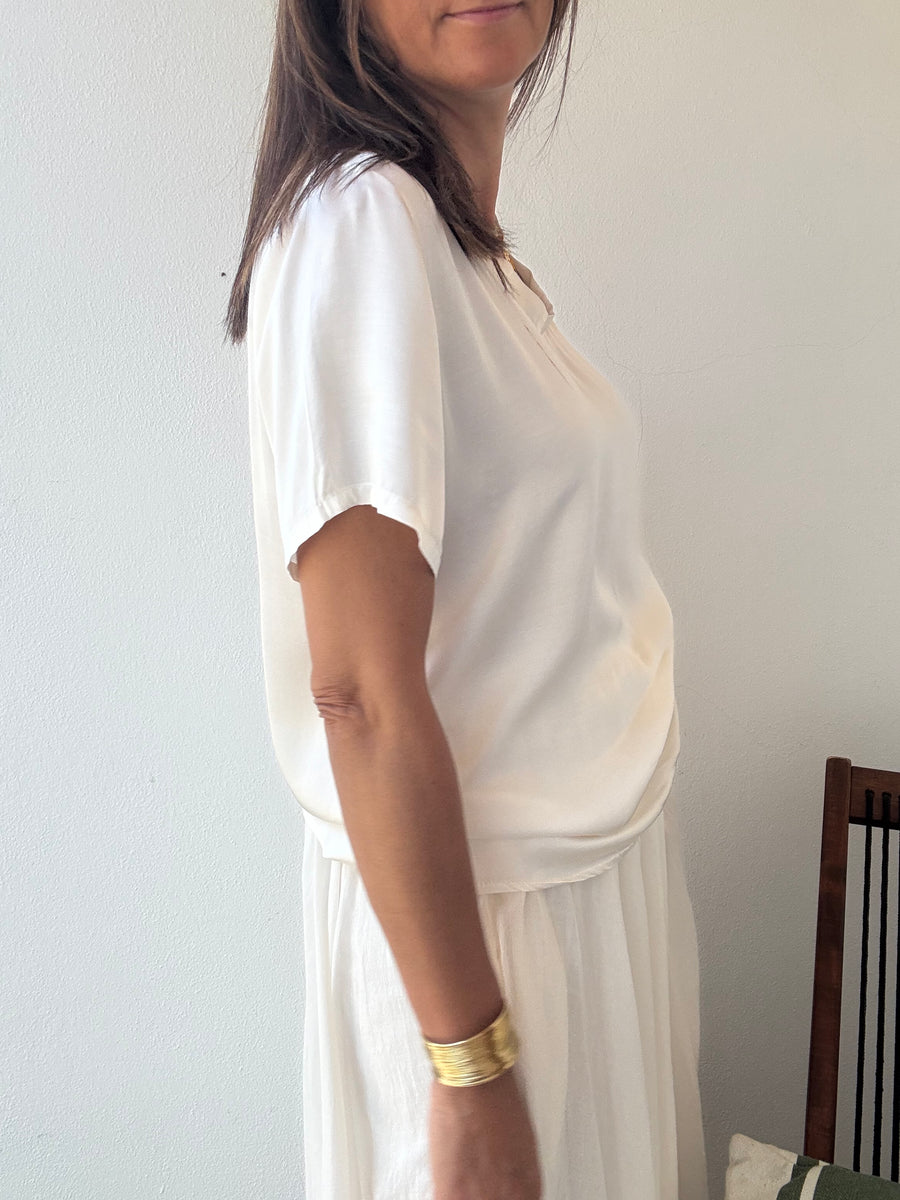 T-shirt em seda