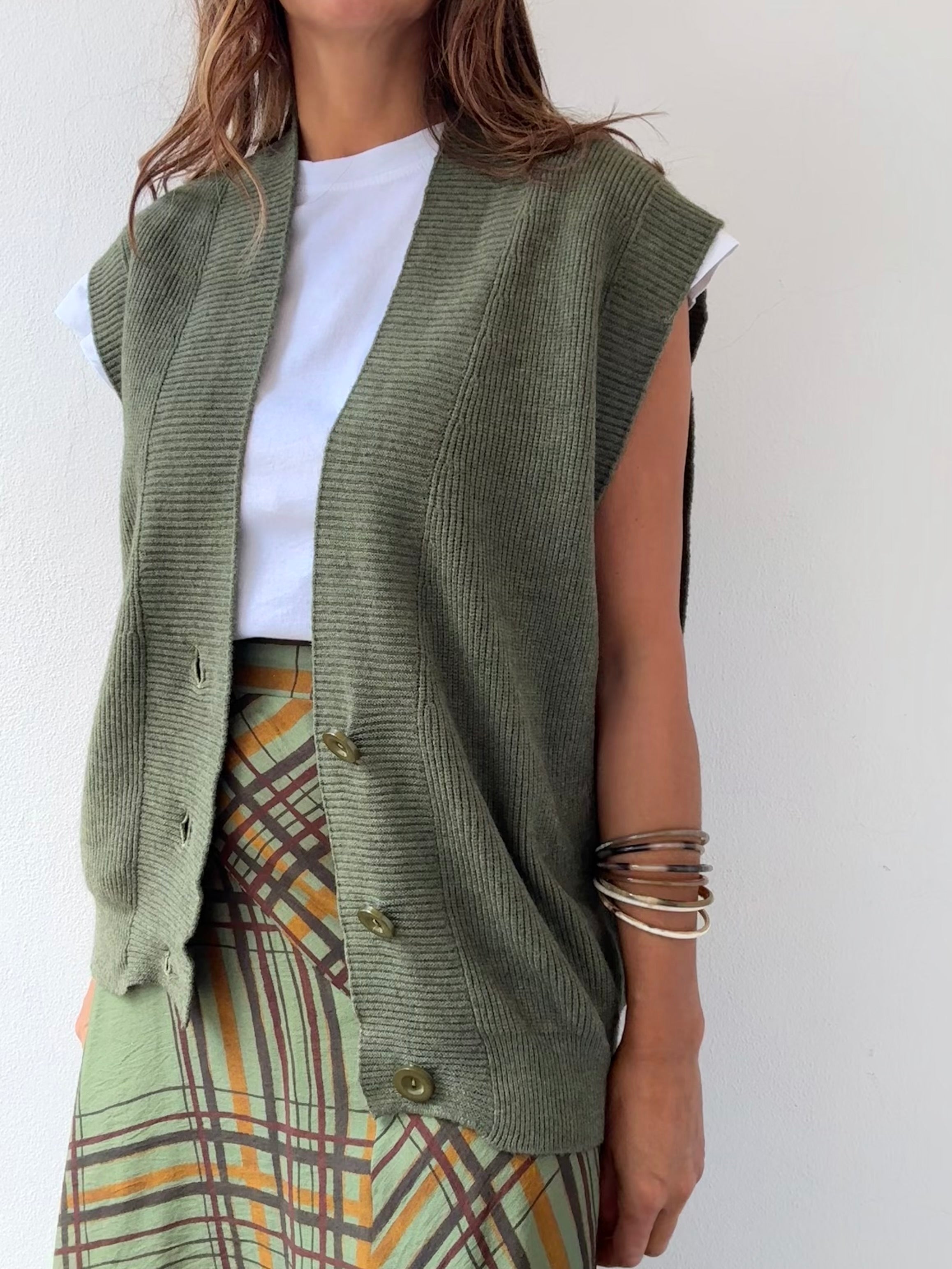 Colete Verde Oversized