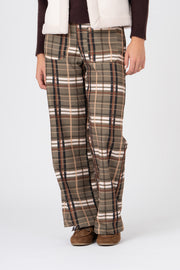 Calças Flare Xadrez Verde ref:cal6535