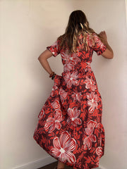 Vestido Comporta vermelho