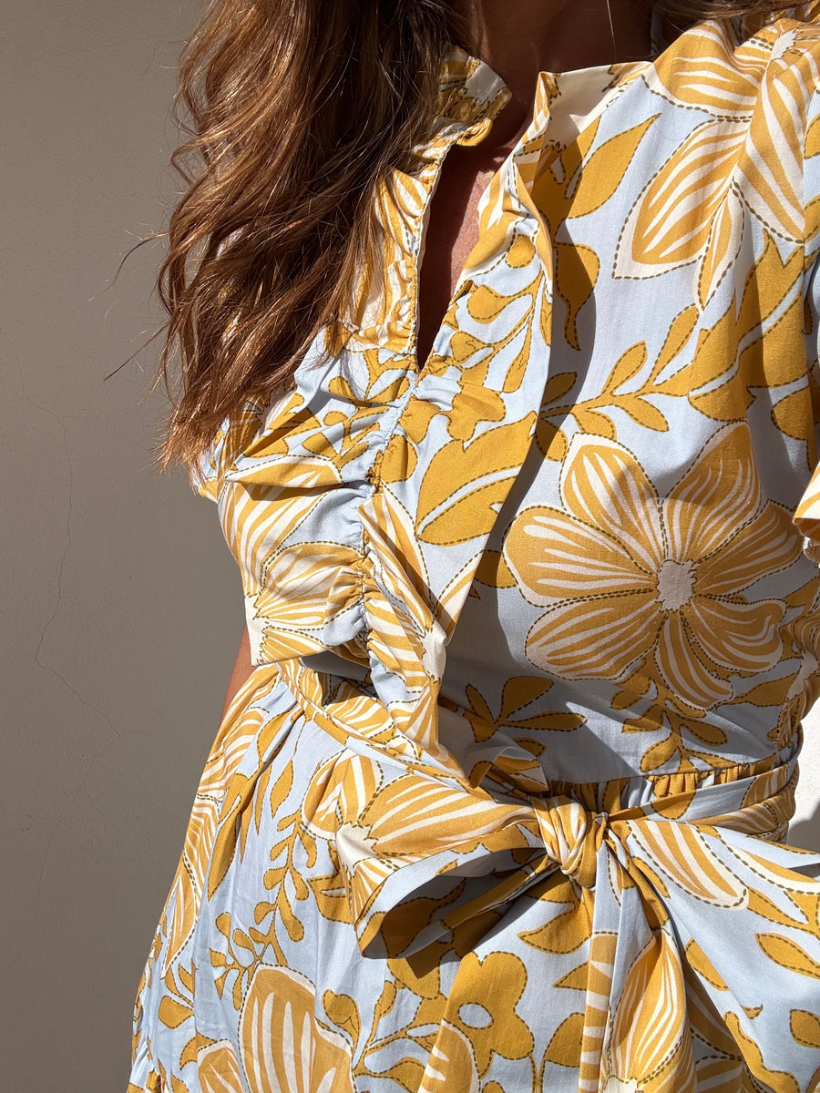 Vestido Comporta amarelo