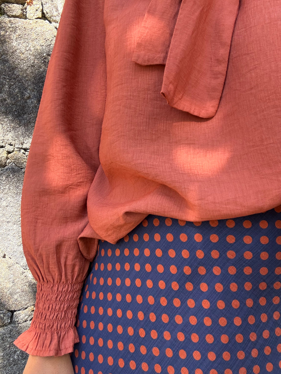 Blusa Laço Laranja