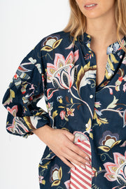 Blusa estampada azul