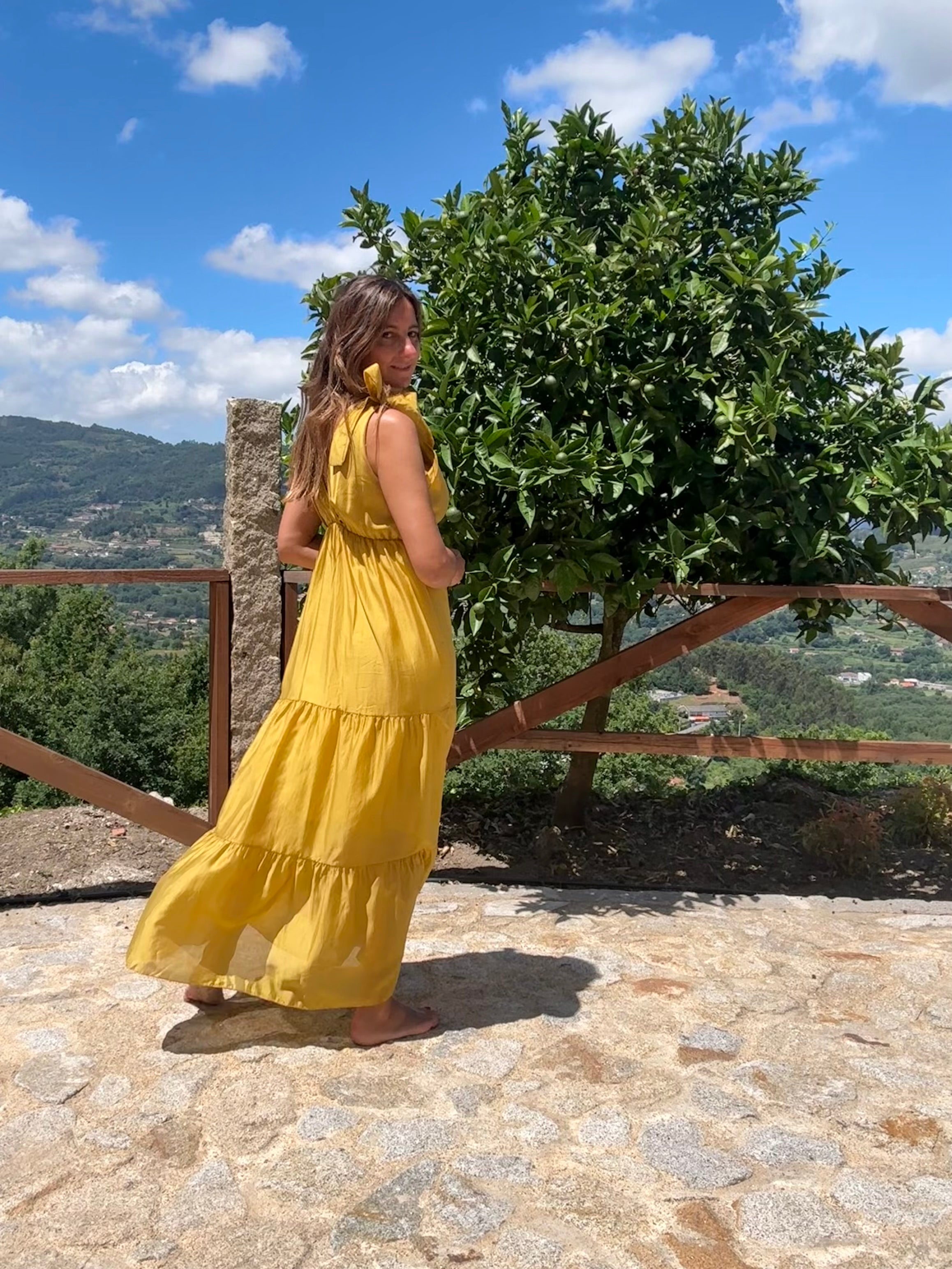 Vestido Toscana amarelo