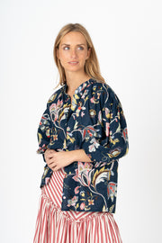 Blusa estampada azul