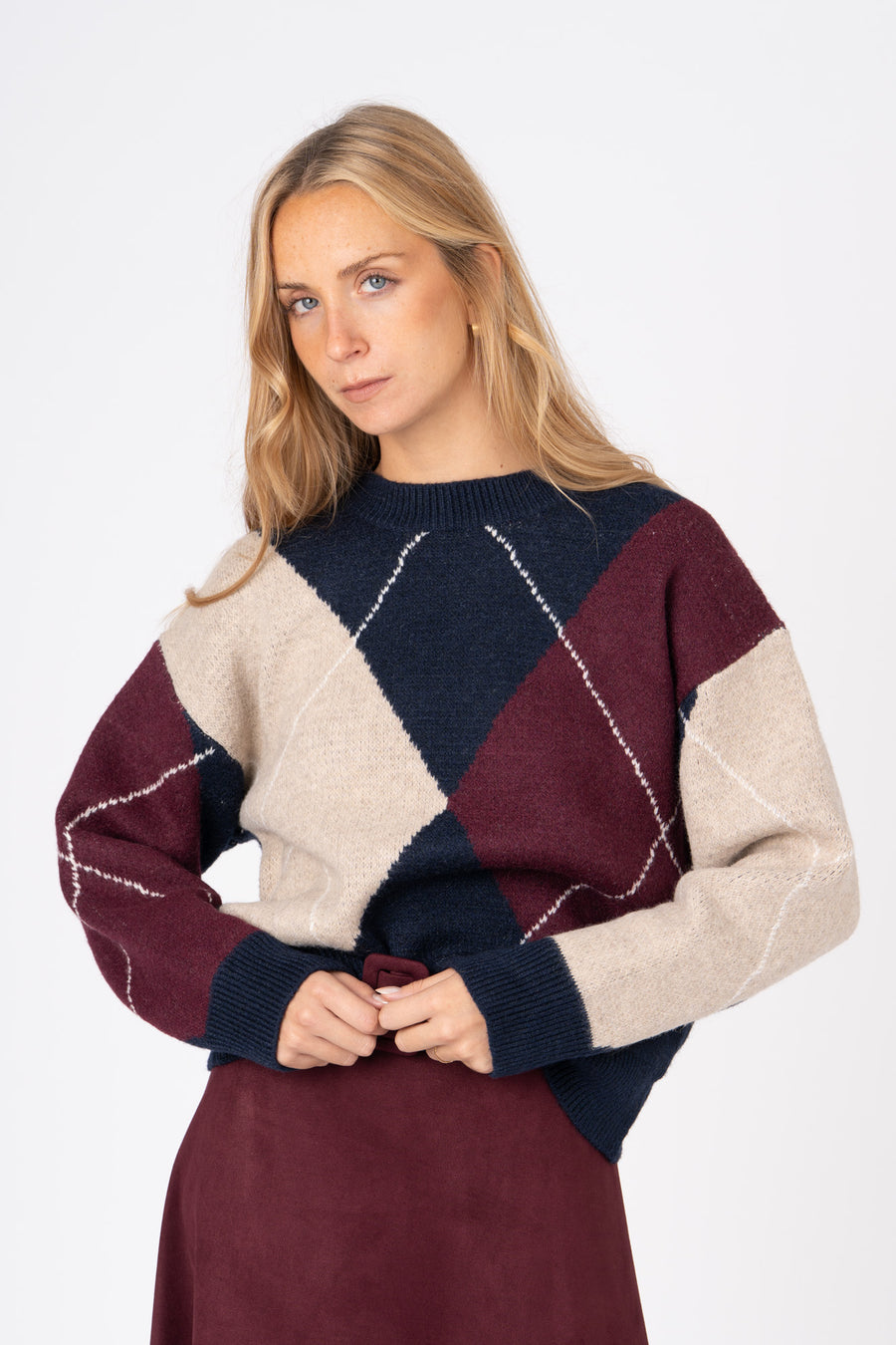 Camisola Losango azul ref:cmxp274