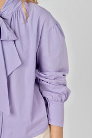 Blusa laço lilás