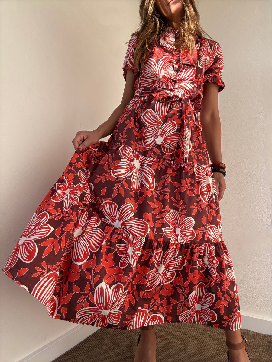 Vestido Comporta vermelho