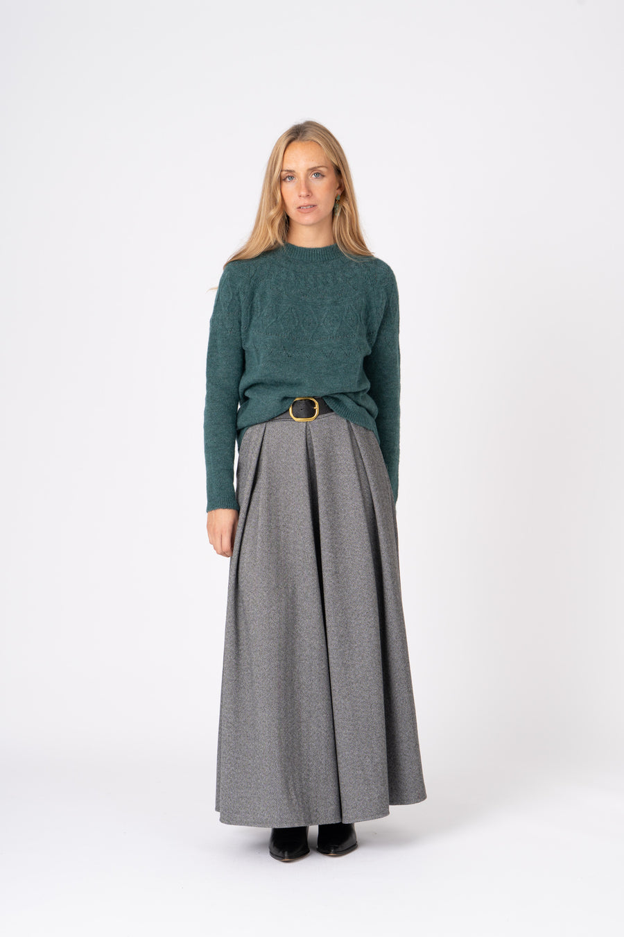 Camisola Tricot verde ref:cm6677