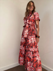 Vestido Comporta vermelho