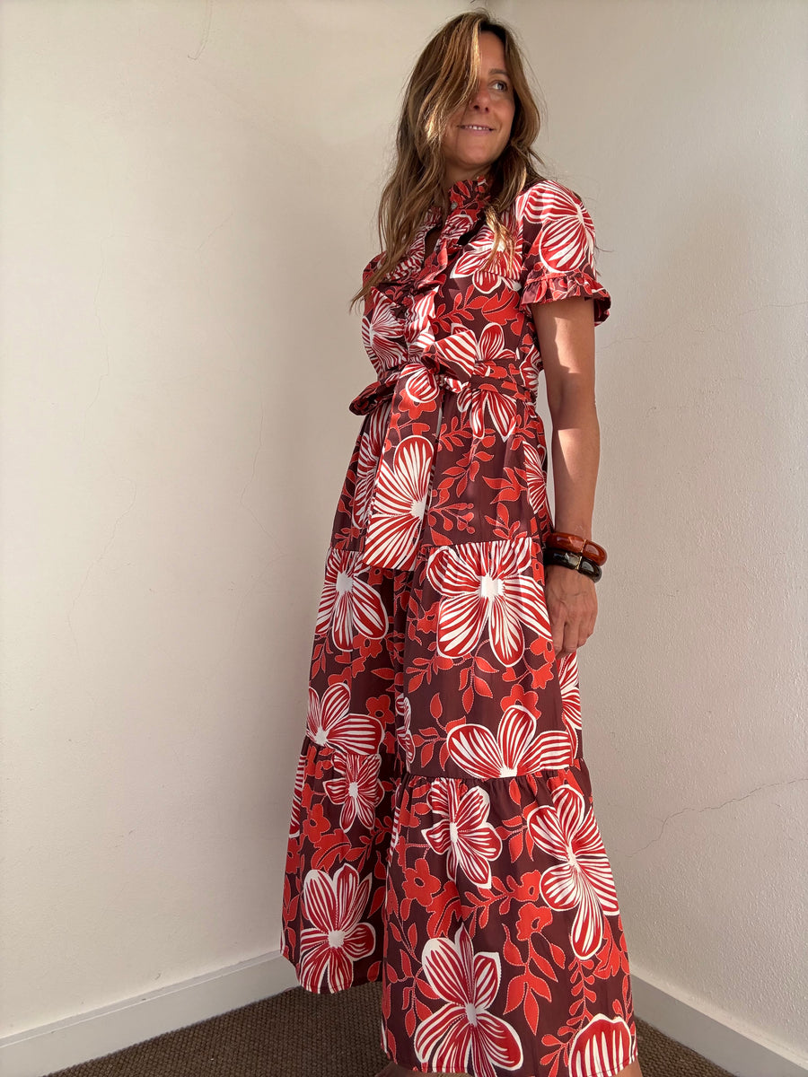 Vestido Comporta vermelho
