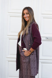 CONJUNTO TWEED  VINHO