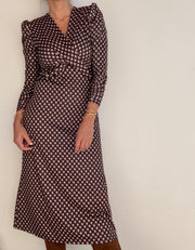 Vestido malha fria beringela