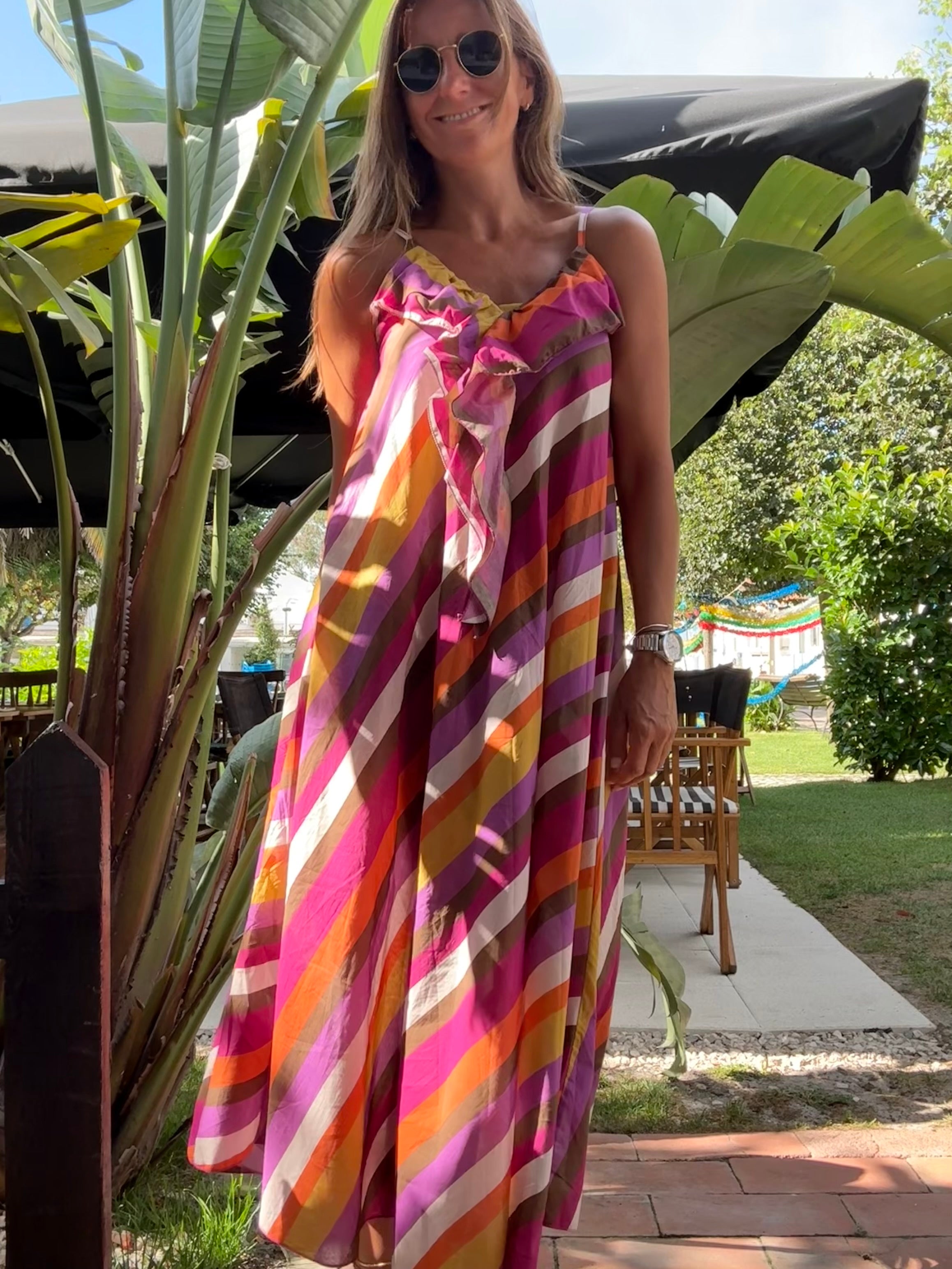 Vestido Fiesta beringela