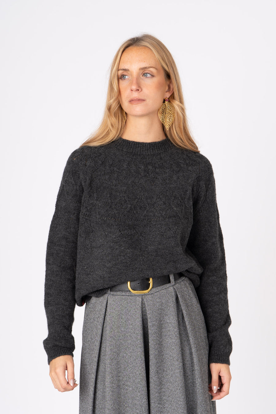 Camisola Tricot cinzento ref:cm6677