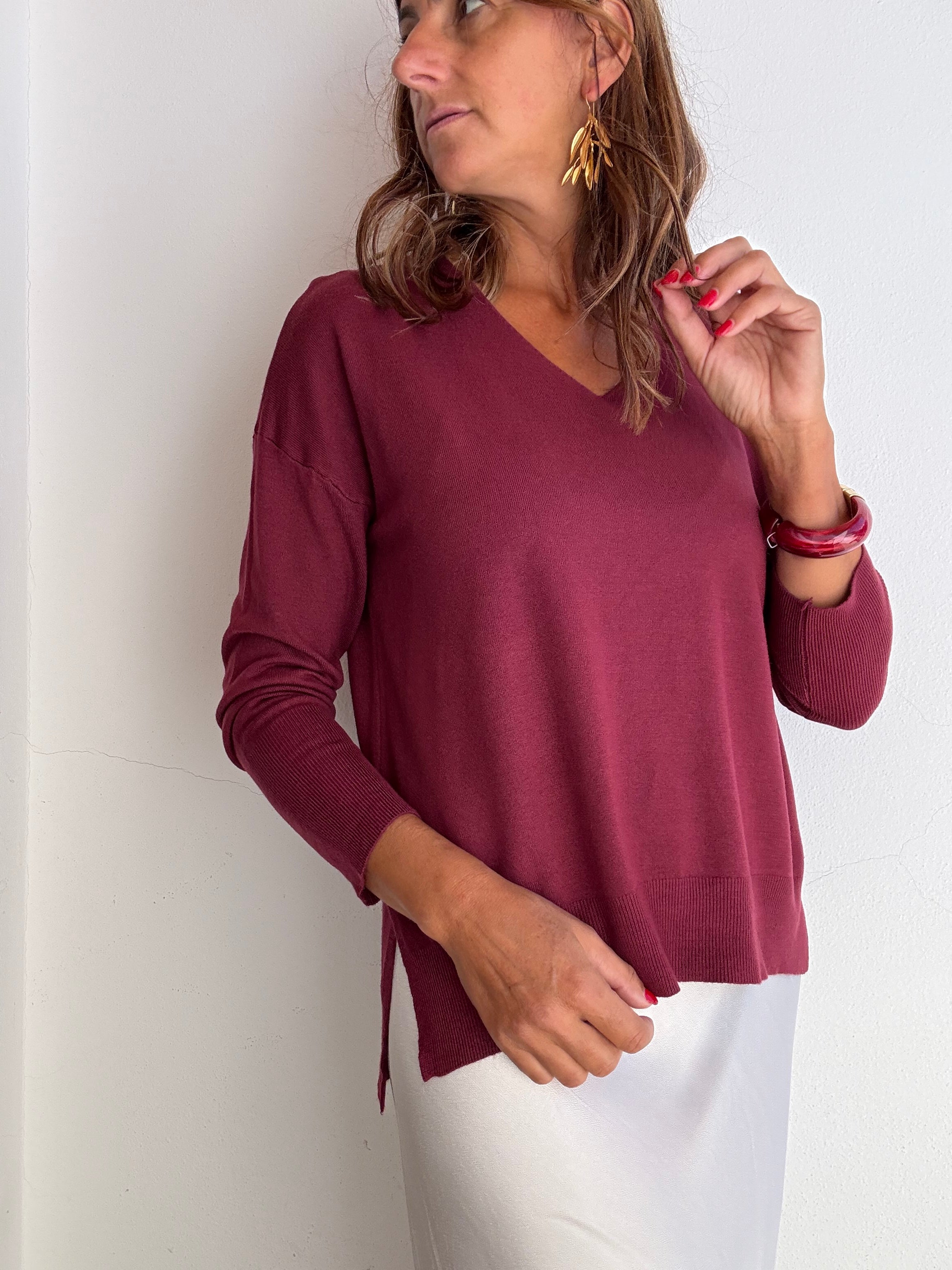 Camisola Essencial Vinho