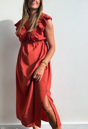 Vestido Siena terracota