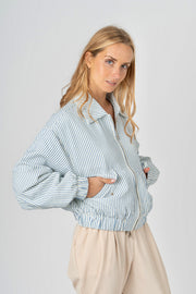 Blusão  Riscas  azul