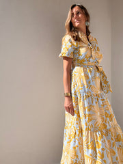 Vestido Comporta amarelo