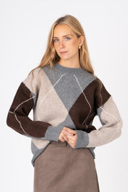 Camisola Losango Cinzento ref:cmxp274