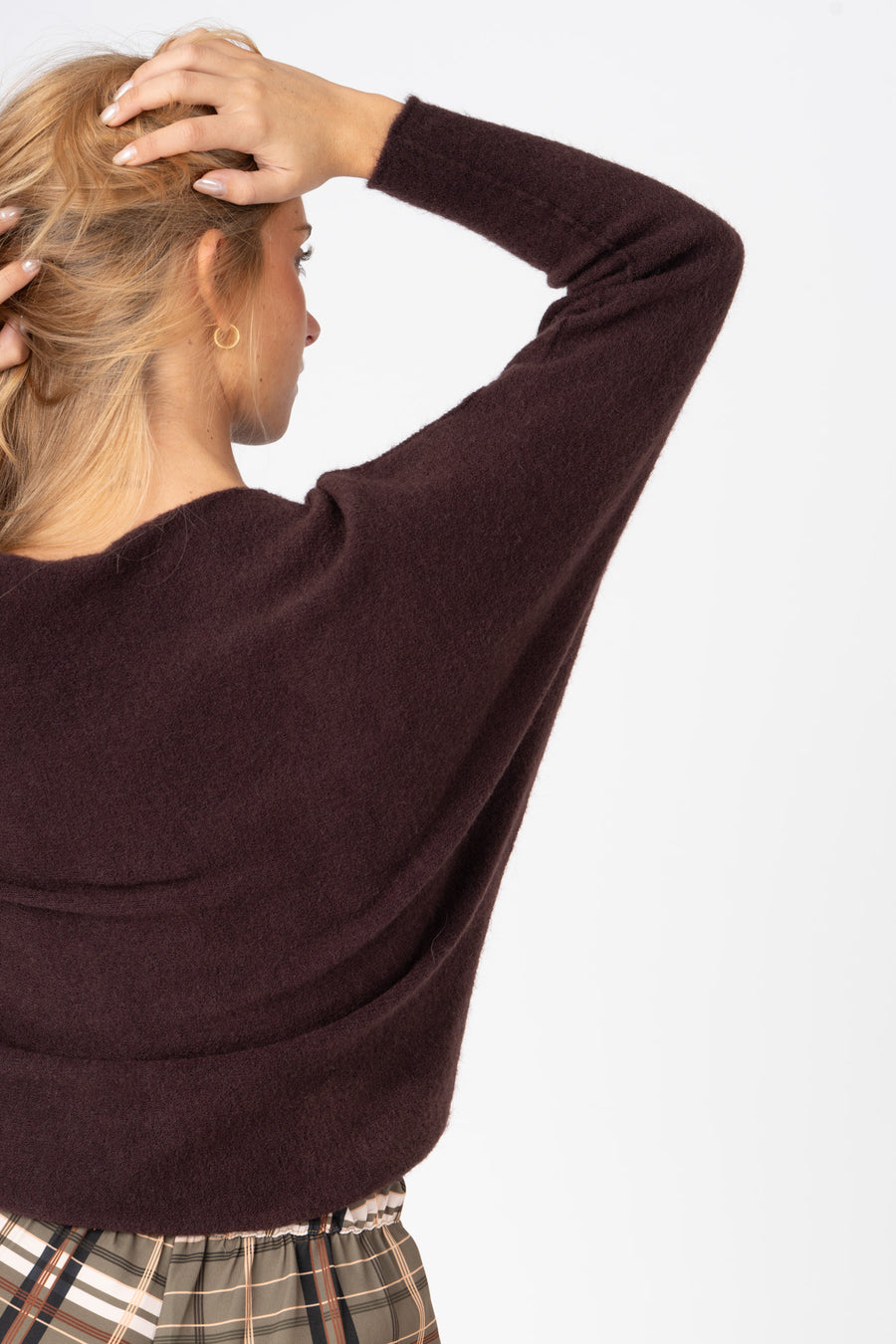 Camisola Reglan castanho ref:cm90200