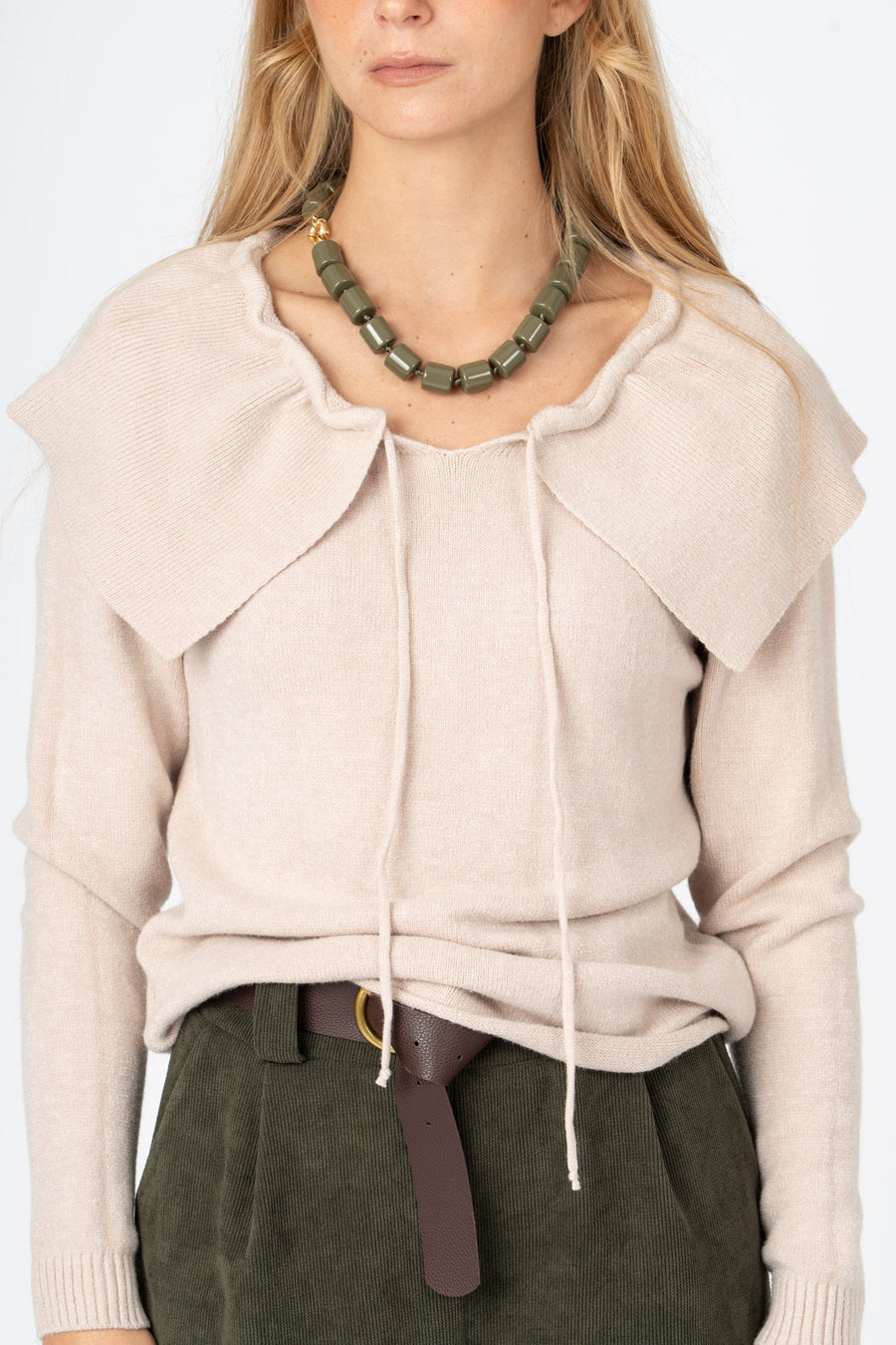 Camisola Gola Nude