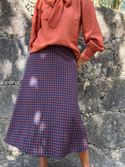 Saia Polka Azul