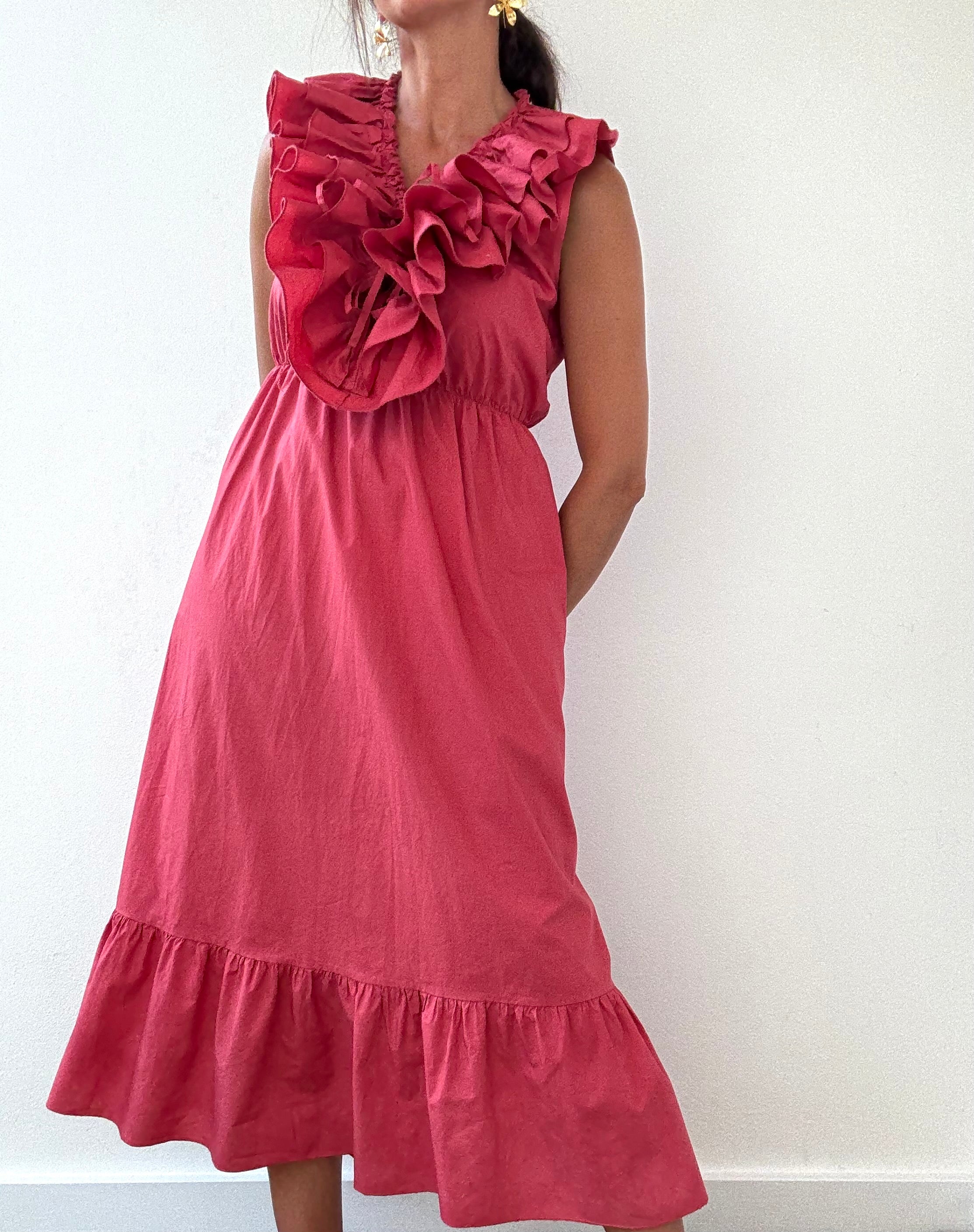 Vestido Alma Morango