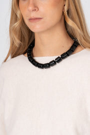 Colar “Bold Resin” Preto