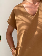 Vestido kaftan algodão