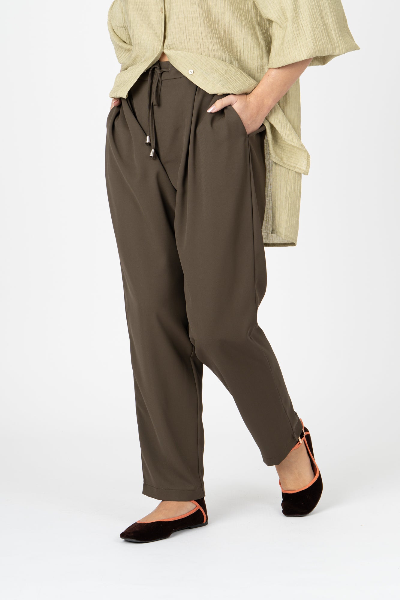 Calças Joggers caqui