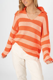Camisola Polo Capri salmão