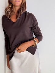 Camisola Essencial  Castanho