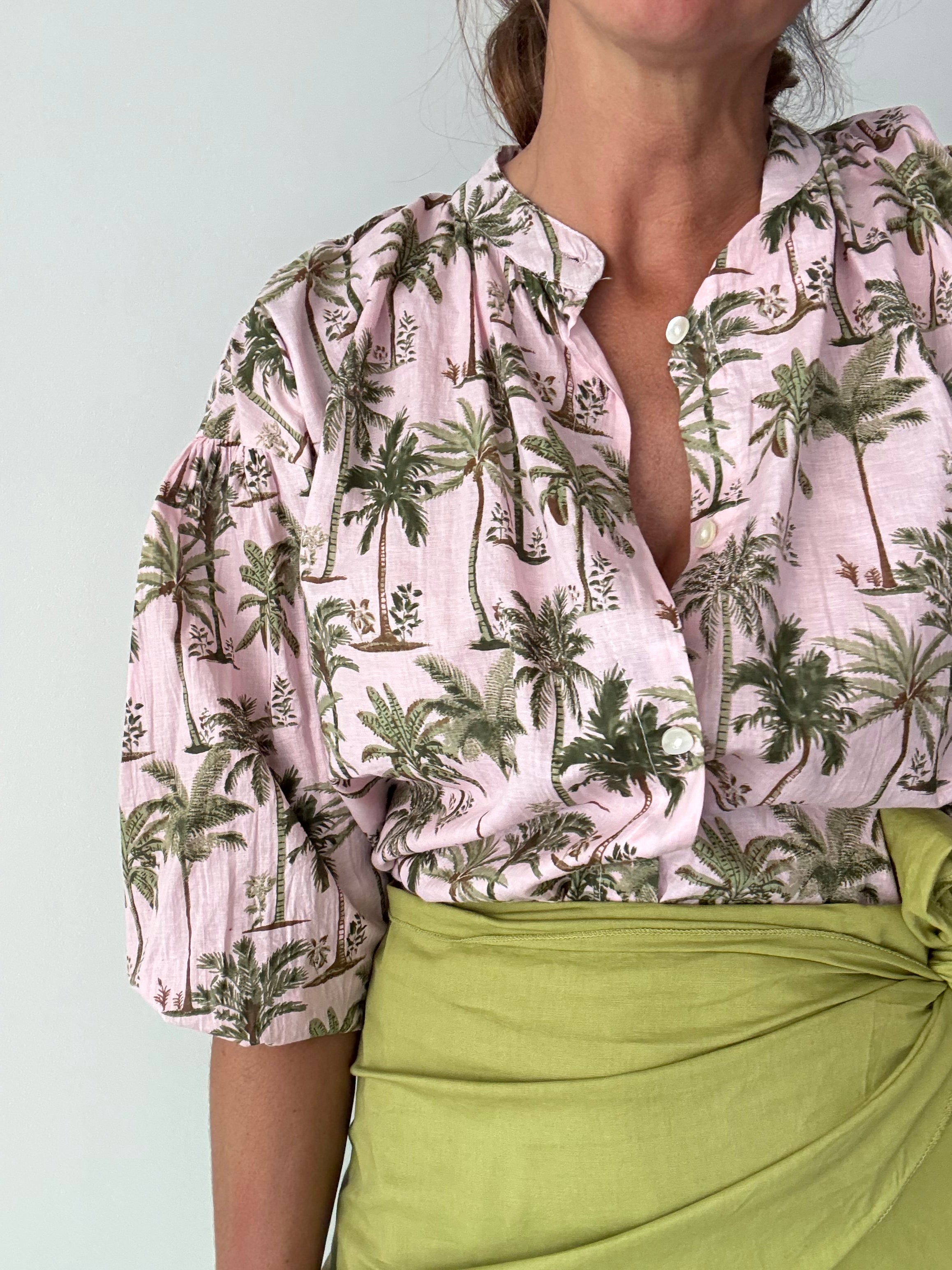 Blusa Estampada Rosa