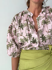Blusa Estampada Rosa