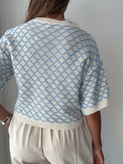 Camisola 3/4 azul