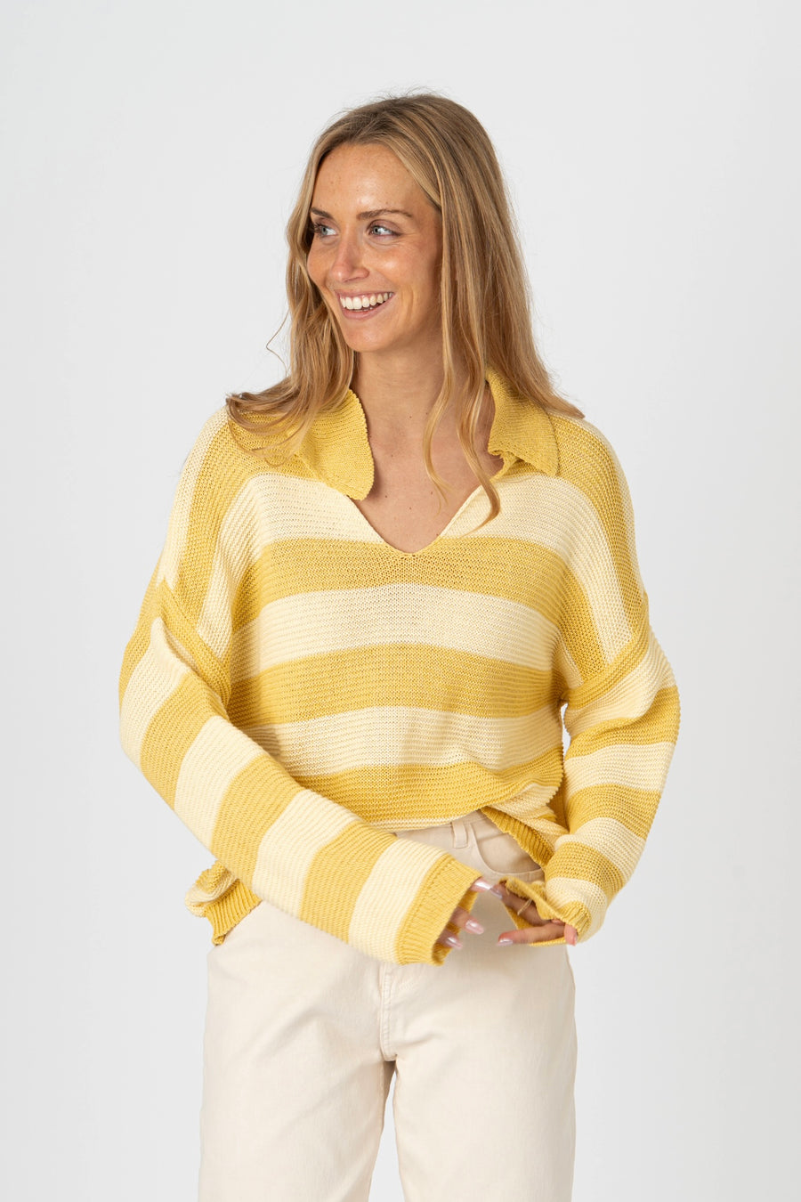 Camisola Polo Capri amarelo