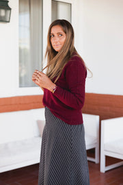 CAMISOLA MALHA VINHO