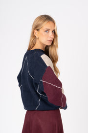 Camisola Losango azul ref:cmxp274