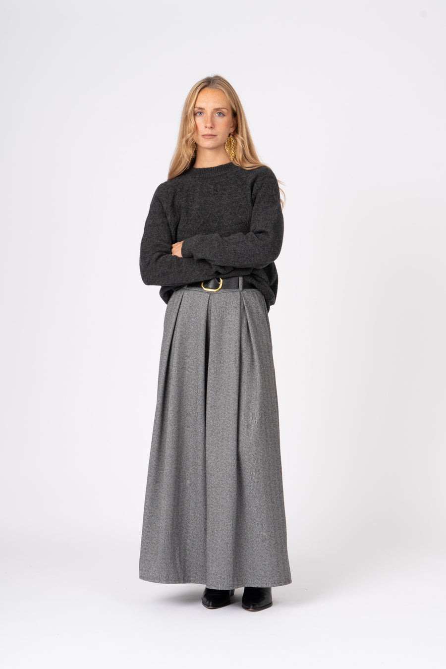 Camisola Tricot cinzento ref:cm6677