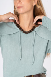 Colar “Resin Bold “ castanho