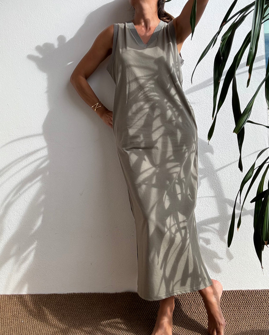 Vestido Essencial Caqui