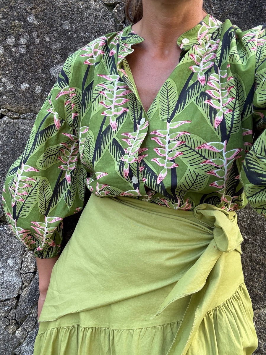Blusa Estampada Verde
