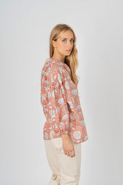 Blusa estampado salmão